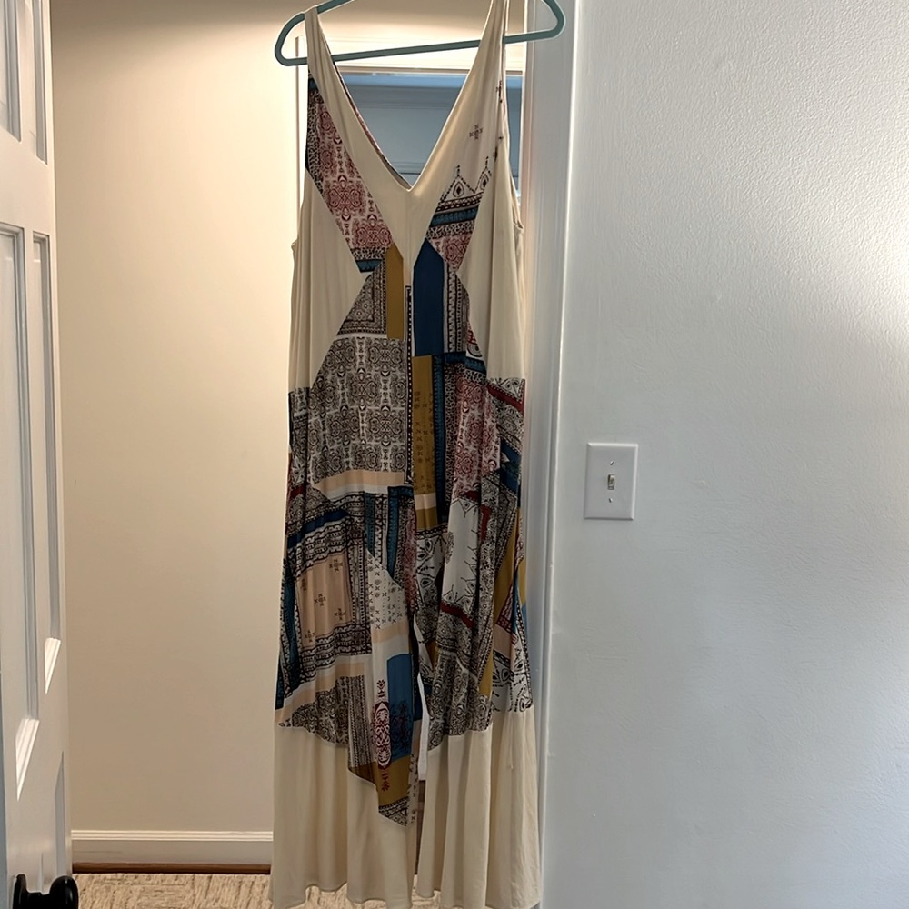 Free People Wide Leg Multi Jumpsuit